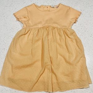 Zara dress, mustard 3/4 year old